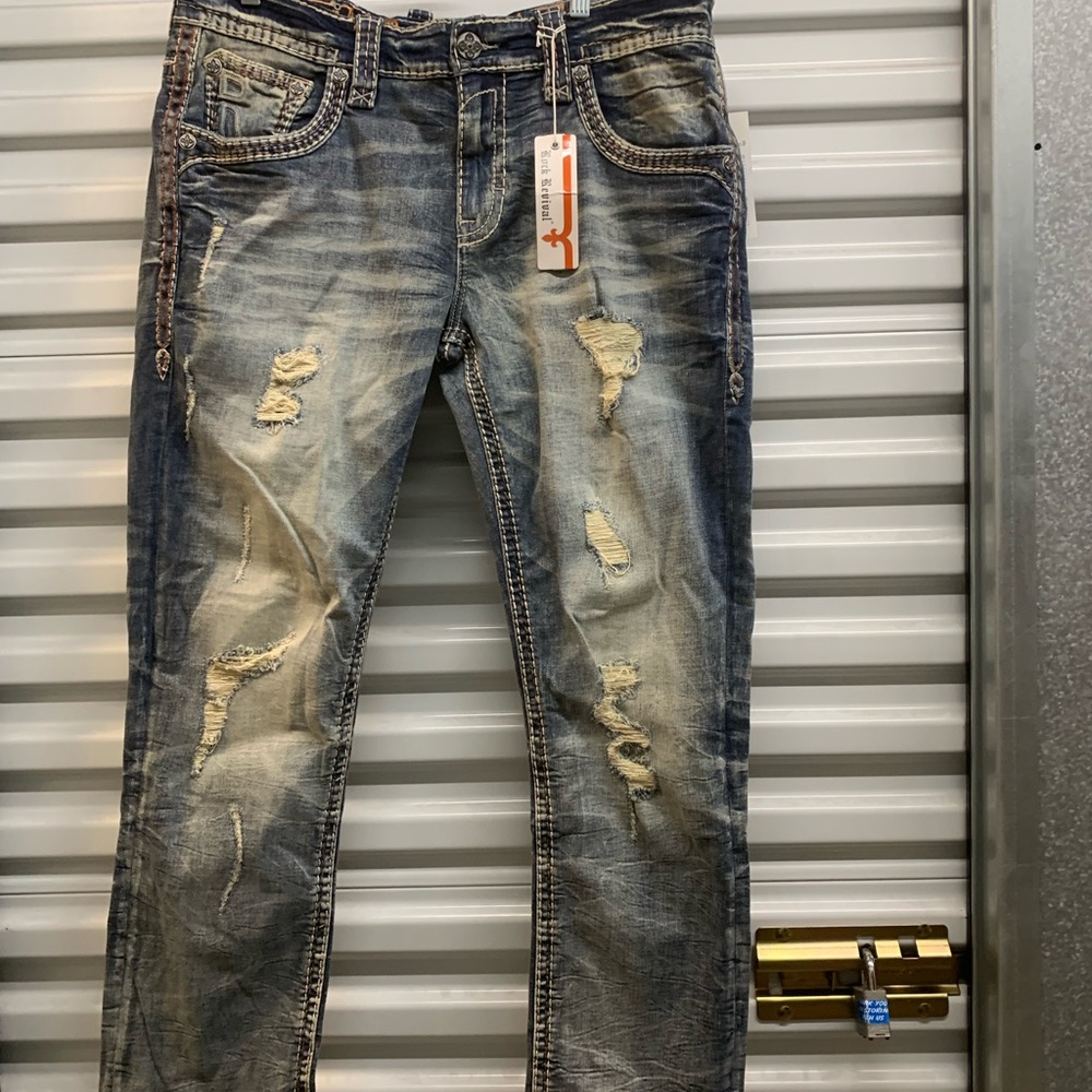 Rock Revival Jean’s Straight HADRIEL J204 Mens 36x32